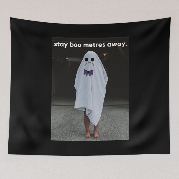 Item preview, Grumpy Introvert Ghost Quarantine Halloween Pun Social Distancing designed and sold by luchik-and-co.