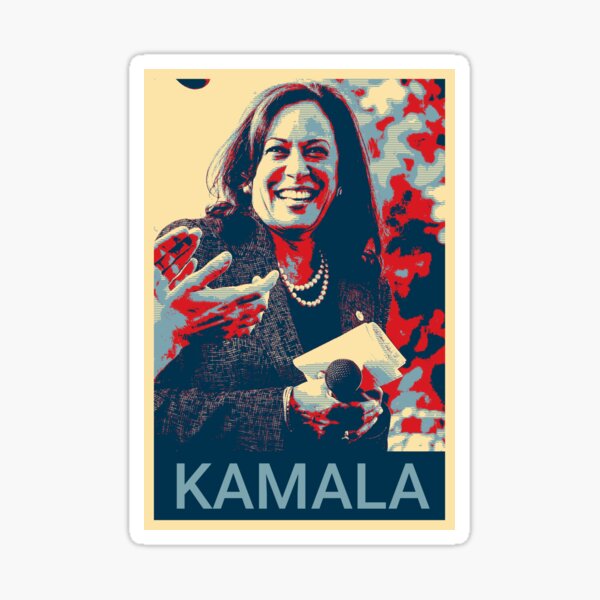 Vista previa del artículo con la obra «Kamala Harris al estilo Obama Diseño de Shepard Fairey Biden Harris 2020», diseñado y vendido por newtree.