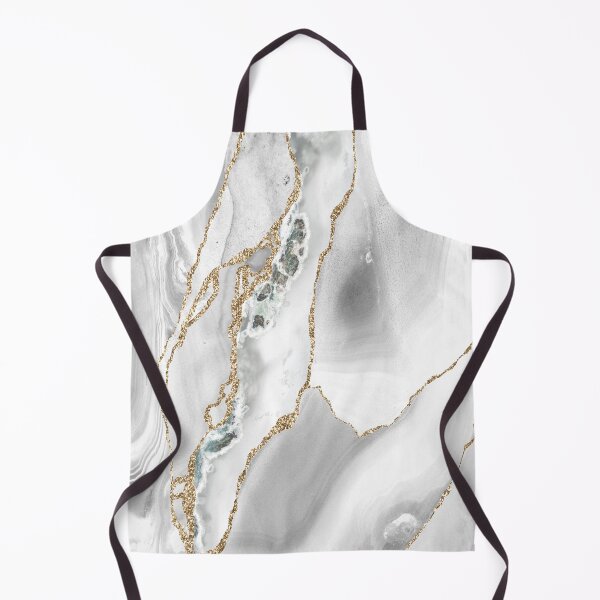 Item preview, Grey White Gold Agate Geode Marble designed and sold by OliviaAndAva.