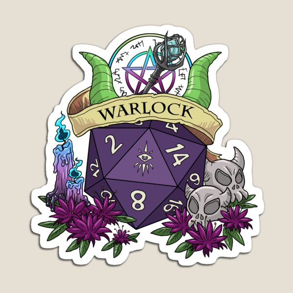 Dice Warlock Magnet