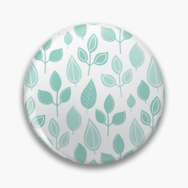Item preview, Hand-drawn green leaves - pastel green leaves pattern - botanical pattern - White designed and sold by PattyTheGecko.