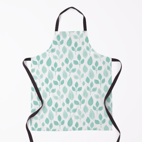 Item preview, Hand-drawn green leaves - pastel green leaves pattern - botanical pattern - White designed and sold by PattyTheGecko.