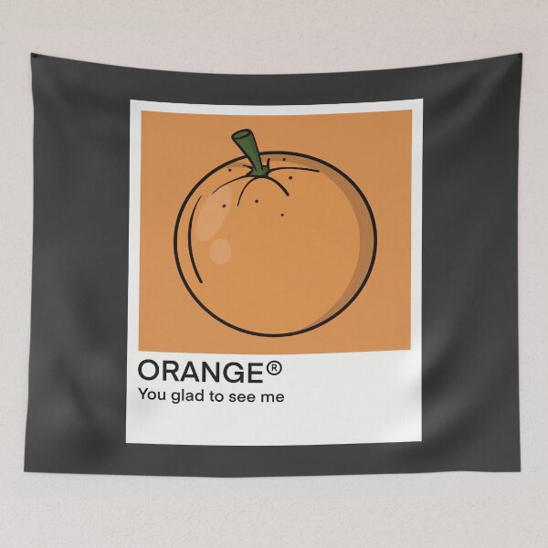 Item preview, Color- Orange orange designed and sold by Fruit-Tee.
