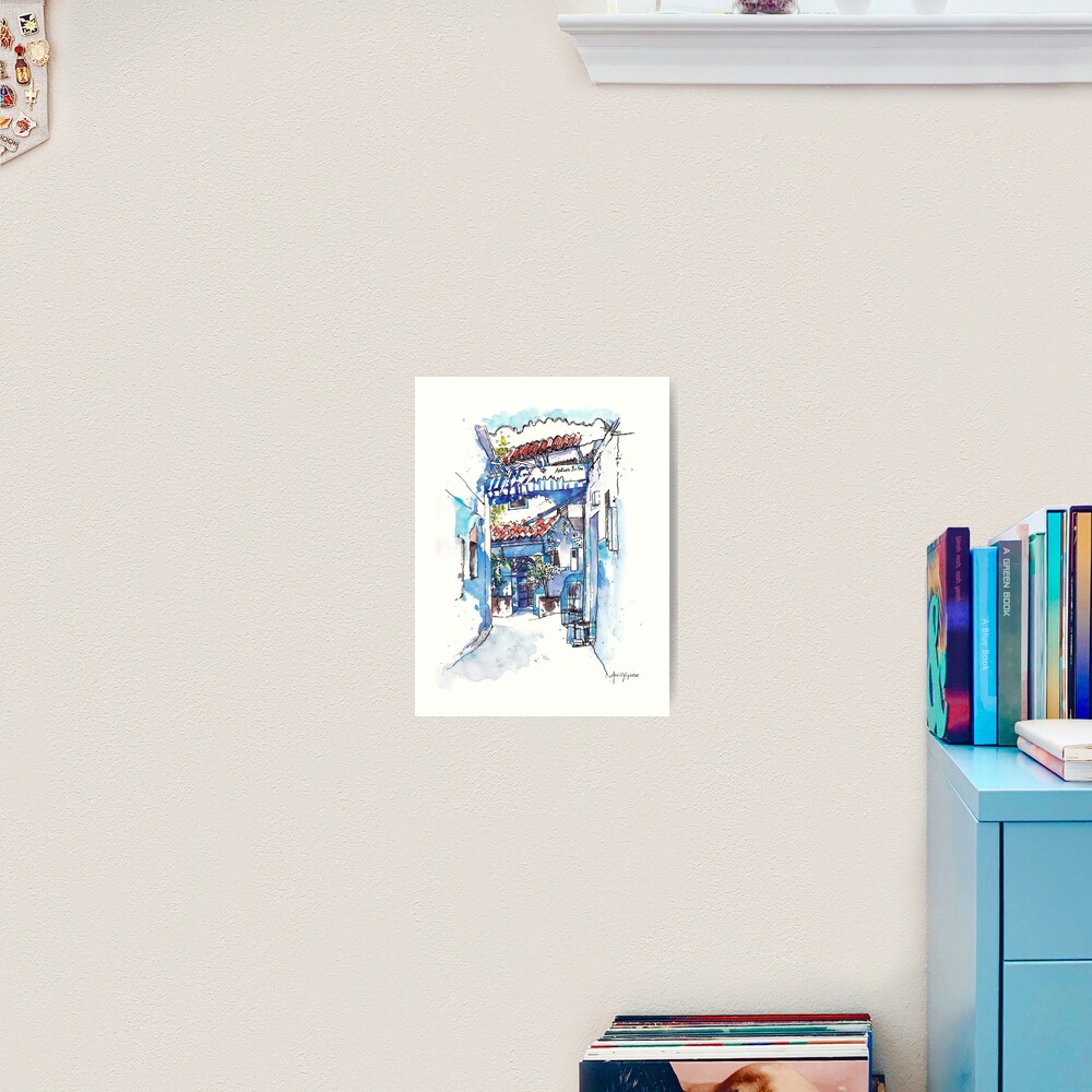 Blue Alley Art Print