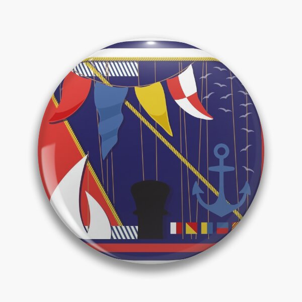 Item preview, Nautical Yachting Maritime Flags and Stripes Pattern designed and sold by HotHibiscus.