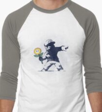 Banksy flower Men's Baseball ¾ T-Shirt