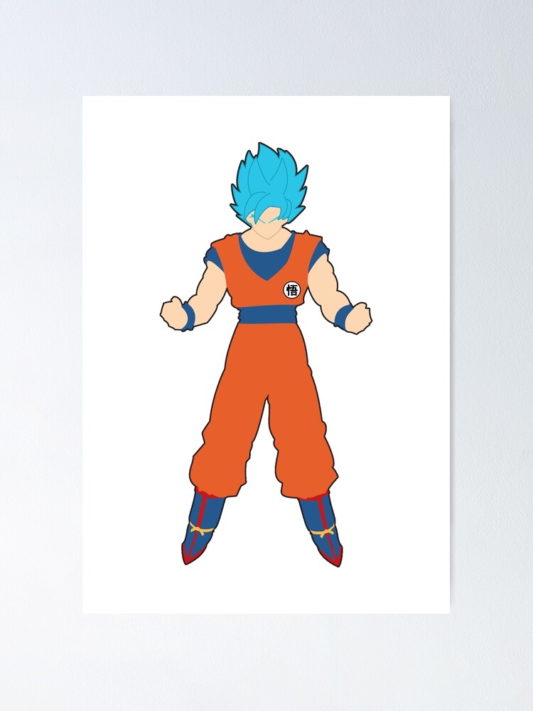 HOW TO DRAW GOKU SSJ BLUE 