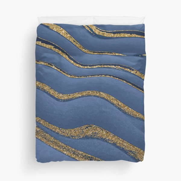 Item preview, Glam blue modern abstract art designed and sold by SweetDaydream.
