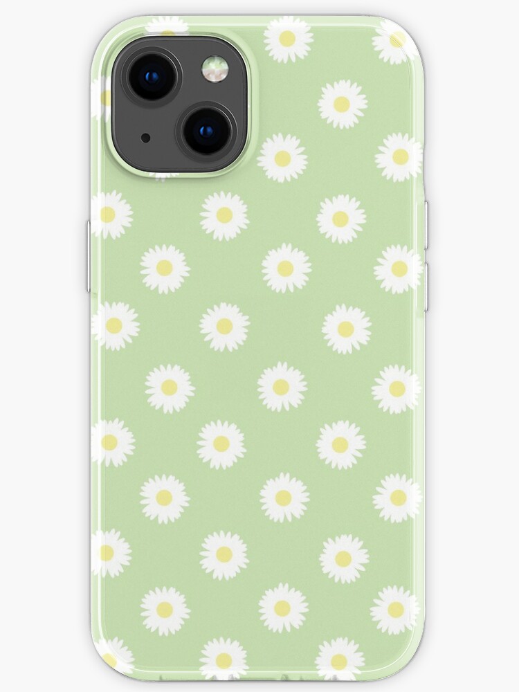 Daisy Green Pastel Aesthetic Cute Daisies Flower Cottagecore Iphone Case For Sale By Candymoondesign Redbubble