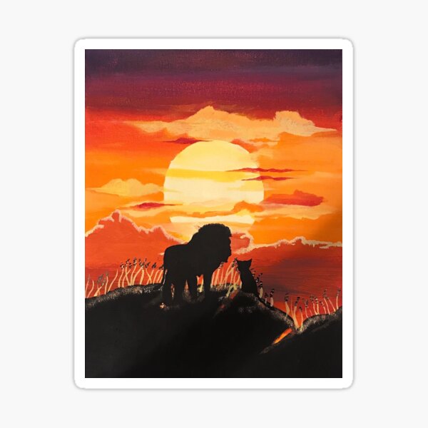 Artikel-Vorschau von König der Löwen Sonnenuntergang, designt und verkauft von PTHETHI.