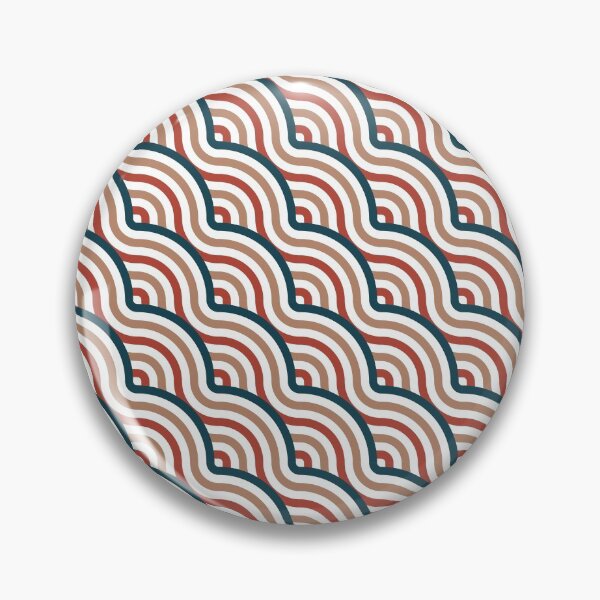 Item preview, Diagonal Waves Pattern – Retro 70s designed and sold by RoguePatterns.