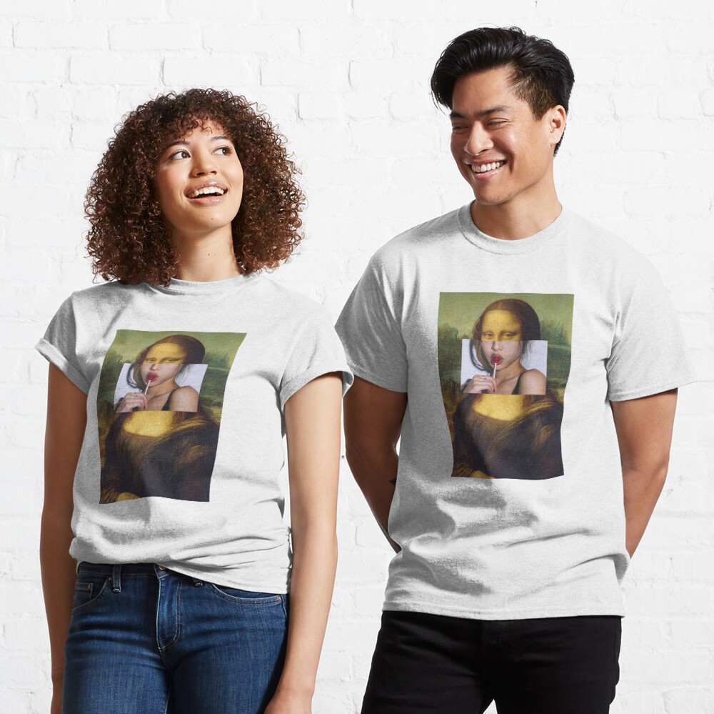 mona lisa t shirt lollipop