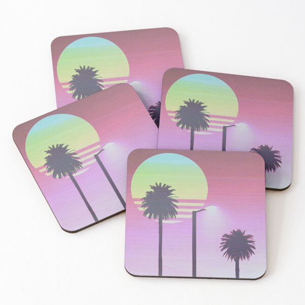 Item preview, Sunset palm trees designed and sold by exhozt.