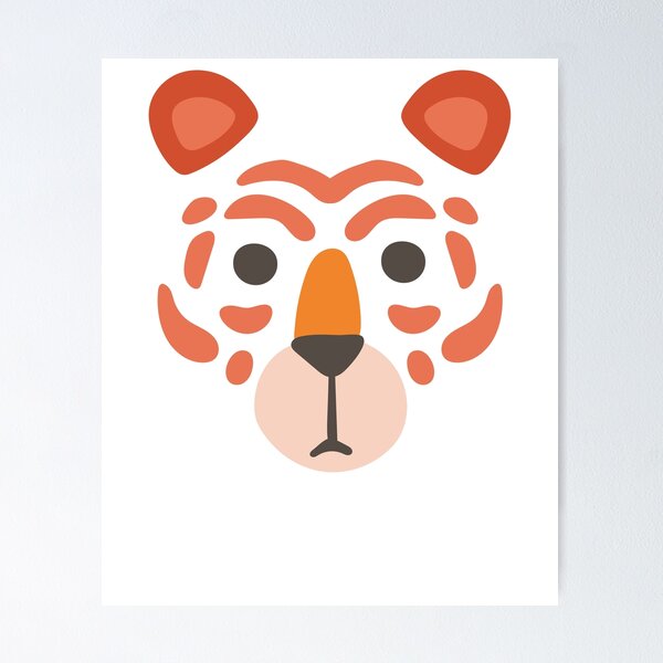 Item preview, Tiger Big Face Costume Funny Cute Spirit Animal Wildlife Cat Roar Character Graphic designed and sold by gkao.