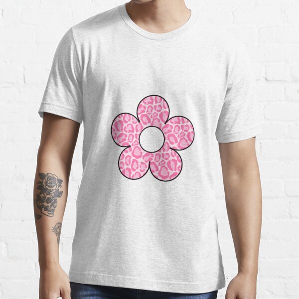 Pink Cheetah Flower Essential T-Shirt by erinsdrawings