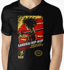 Samurai Hip-Hop Men's V-Neck T-Shirt