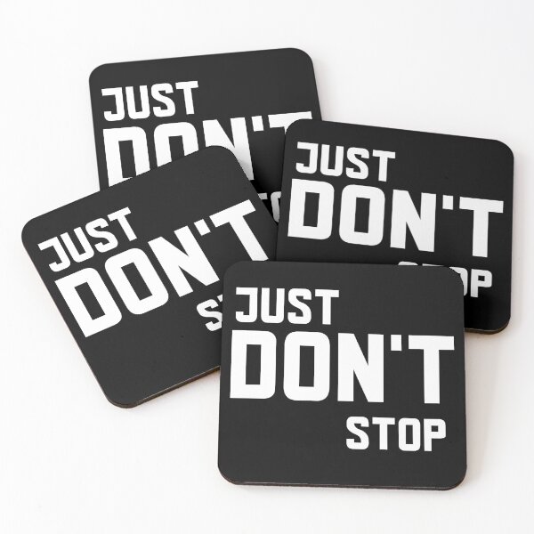 Item preview, Just Don't Stop designed and sold by GymMotivation.