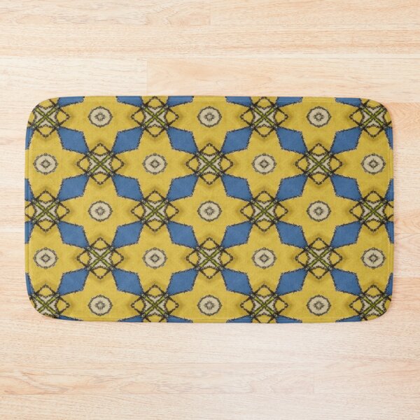 Item preview, Yellow Blue Geometric Spinners designed and sold by Bliss Find And Design.