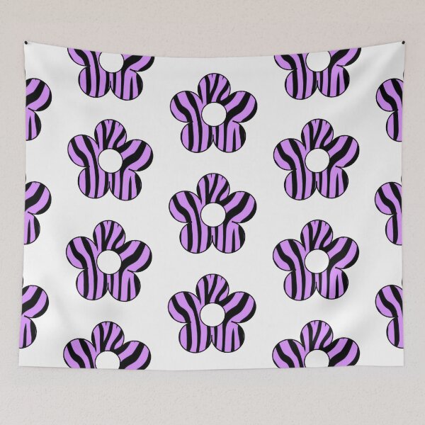 Item preview, Purple Zebra Print Flower designed and sold by erinsdrawings.