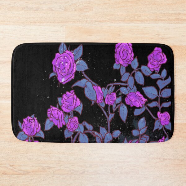Shekinah Guab X T.Kanero - Purple Roses Bath Mat