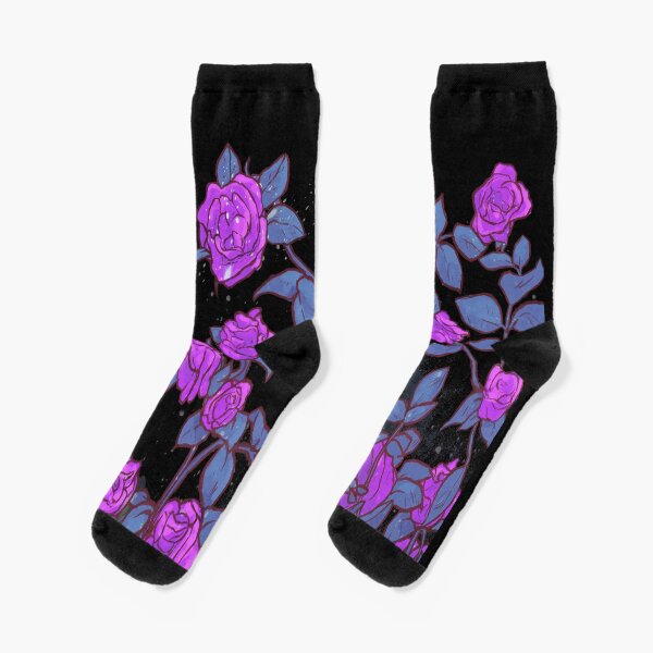 Shekinah Guab X T.Kanero - Purple Roses Socks