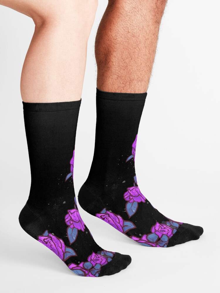 Alternate view of Shekinah Guab X T.Kanero - Purple Roses Socks