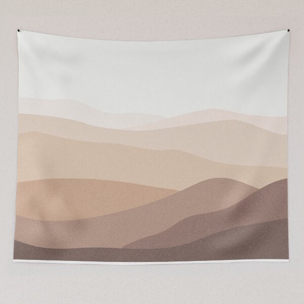 Item preview, Modern Minimalist Aesthetic Landscape - Terracotta designed and sold by LophiiCreations.