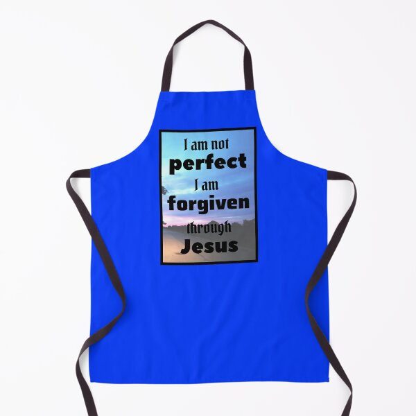 Item preview, I am not perfect I am forgiven through Jesus - with beautiful sunrise background and black border designed and sold by AnnaBBS.