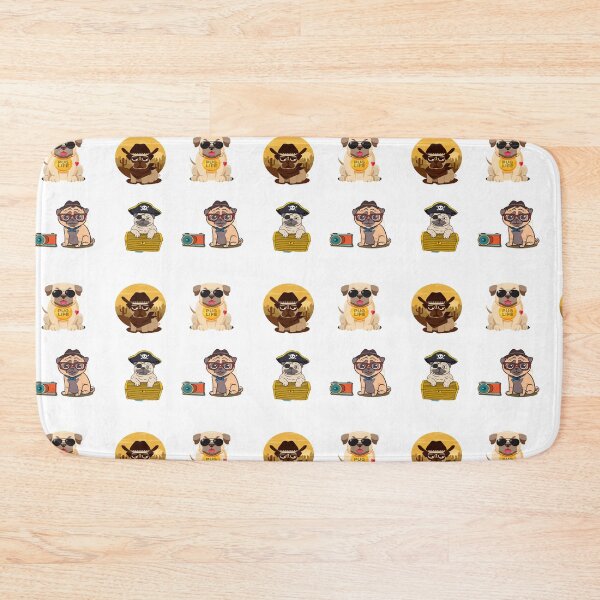 Item preview, funny pug sticker   designed and sold by ArtCorner20.