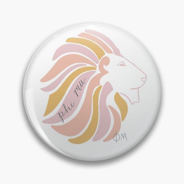 Item preview, Phi Mu lion  designed and sold by Mina Sisley.