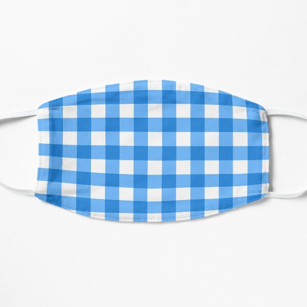 Plaid repeating design Flat Mask