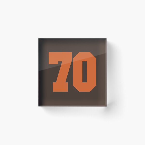 Item preview, 70 Number Cleveland Sports Seventy Brown Jersey designed and sold by HelloFromAja.