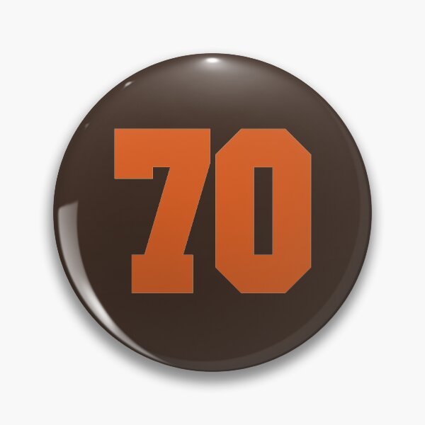 Item preview, 70 Number Cleveland Sports Seventy Brown Jersey designed and sold by HelloFromAja.