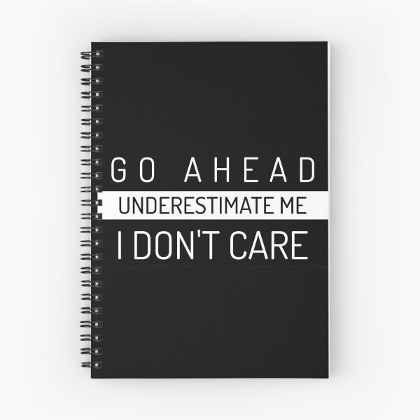 Item preview, Underestimate me I don't care - black edition designed and sold by AllyShop.