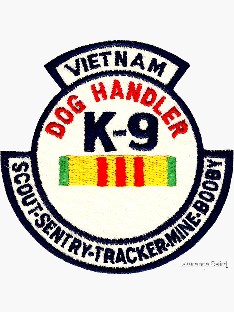 "Vietnam Dog Handler" Sticker for Sale by Lawrence Baird Redbubble