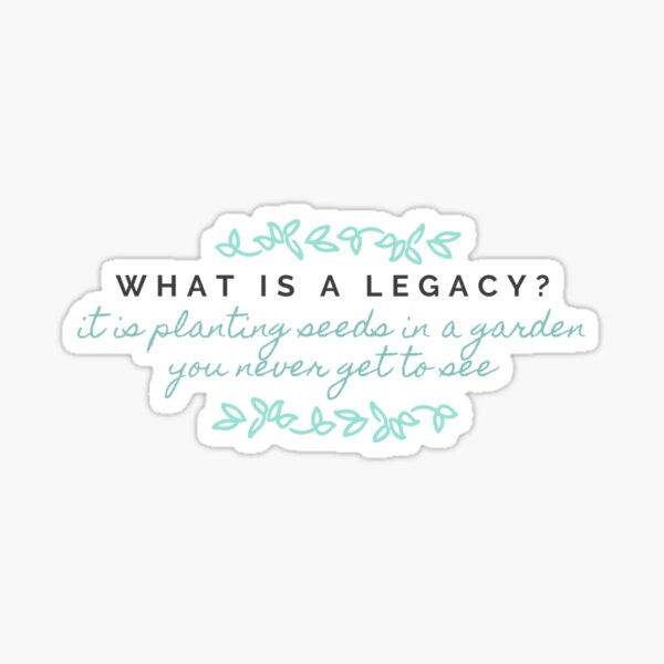 Item preview, What is a legacy Hamilton Quote designed and sold by MonMonTales.