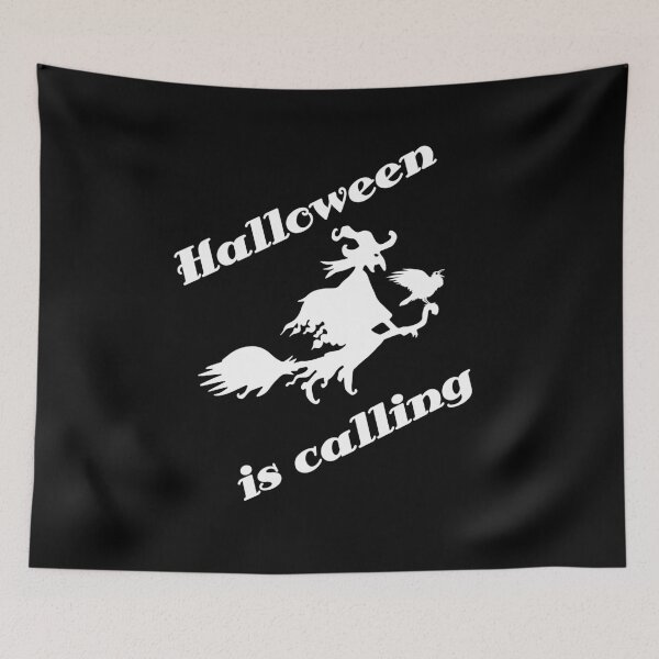 Item preview, Halloween is calling, witch and raven designed and sold by Bodino.