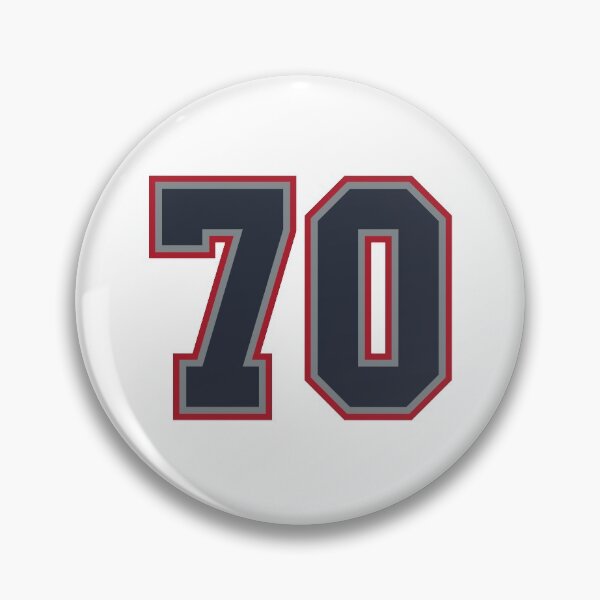 Item preview, 70 Navy Grey Red Sports Number Seventy designed and sold by HelloFromAja.