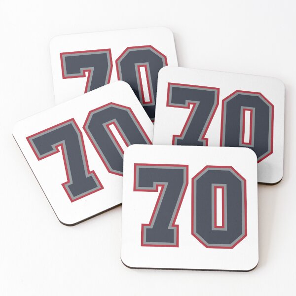 Item preview, 70 Navy Grey Red Sports Number Seventy designed and sold by HelloFromAja.