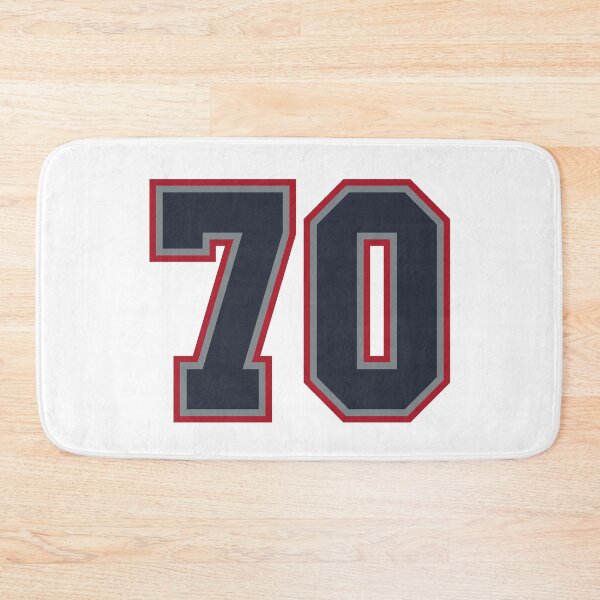 Item preview, 70 Navy Grey Red Sports Number Seventy designed and sold by HelloFromAja.