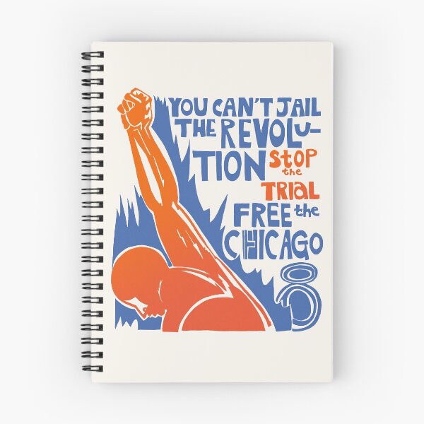 Item preview, BLACK LIVES MATTER: 'You Can't Jail the Revolution: Free the Chicago 8': Original on Cream designed and sold by Day Chapman.