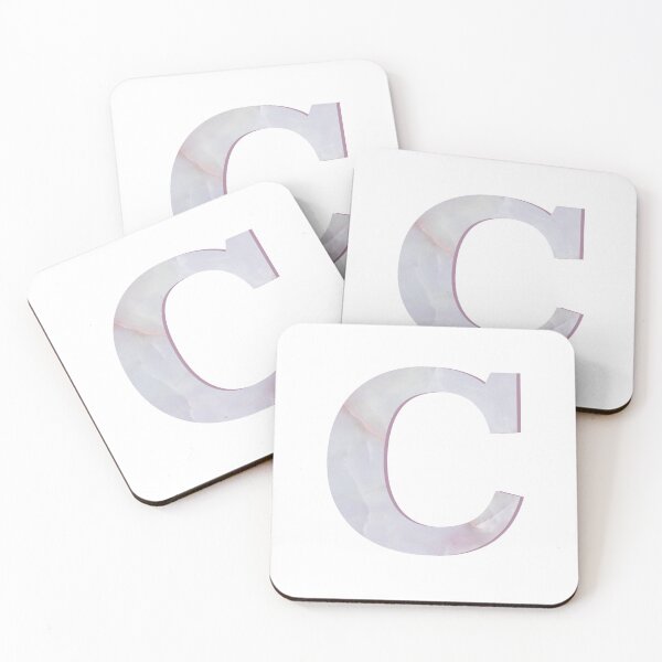 Item preview, Rose Quartz Monogram Letter C designed and sold by avion-en-papier.