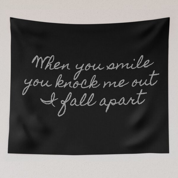 Item preview, When you smile you knock me out I fall apart Hamilton Quote designed and sold by MonMonTales.