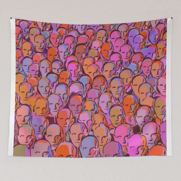 Item preview, face in the crowd designed and sold by AndyWorthyArt.