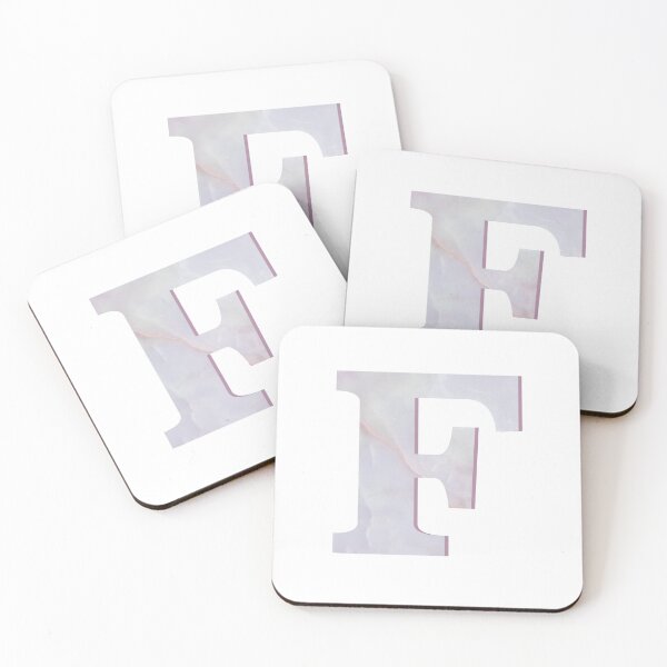 Item preview, Rose Quartz Monogram Letter F designed and sold by avion-en-papier.