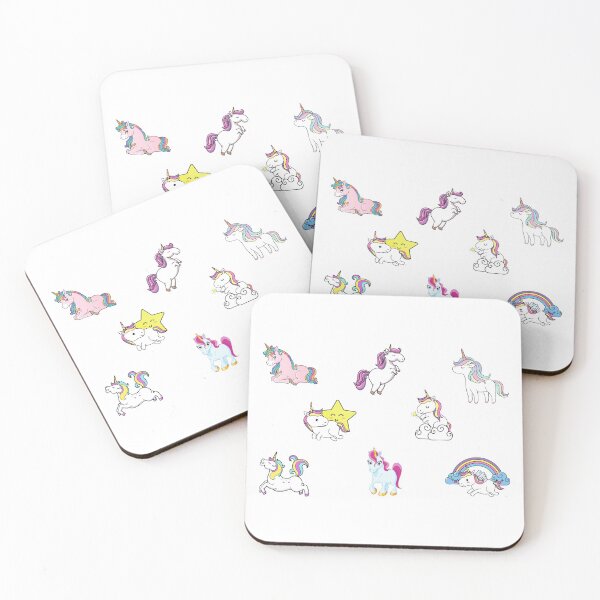 Item preview, Unicorns pattern stickers value pack 8 in 1 designed and sold by AllyShop.