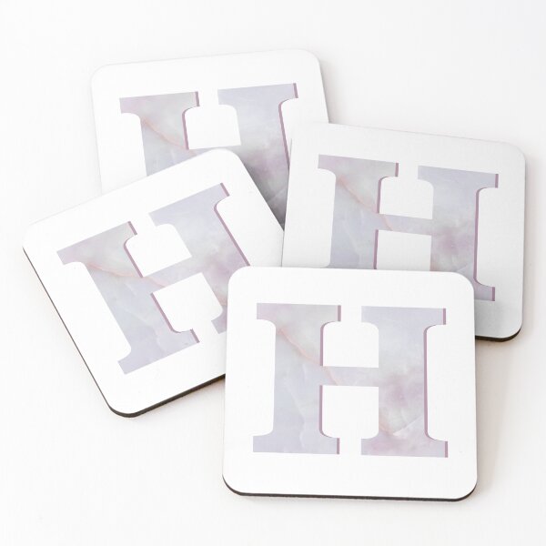 Item preview, Rose Quartz Monogram Letter H designed and sold by avion-en-papier.