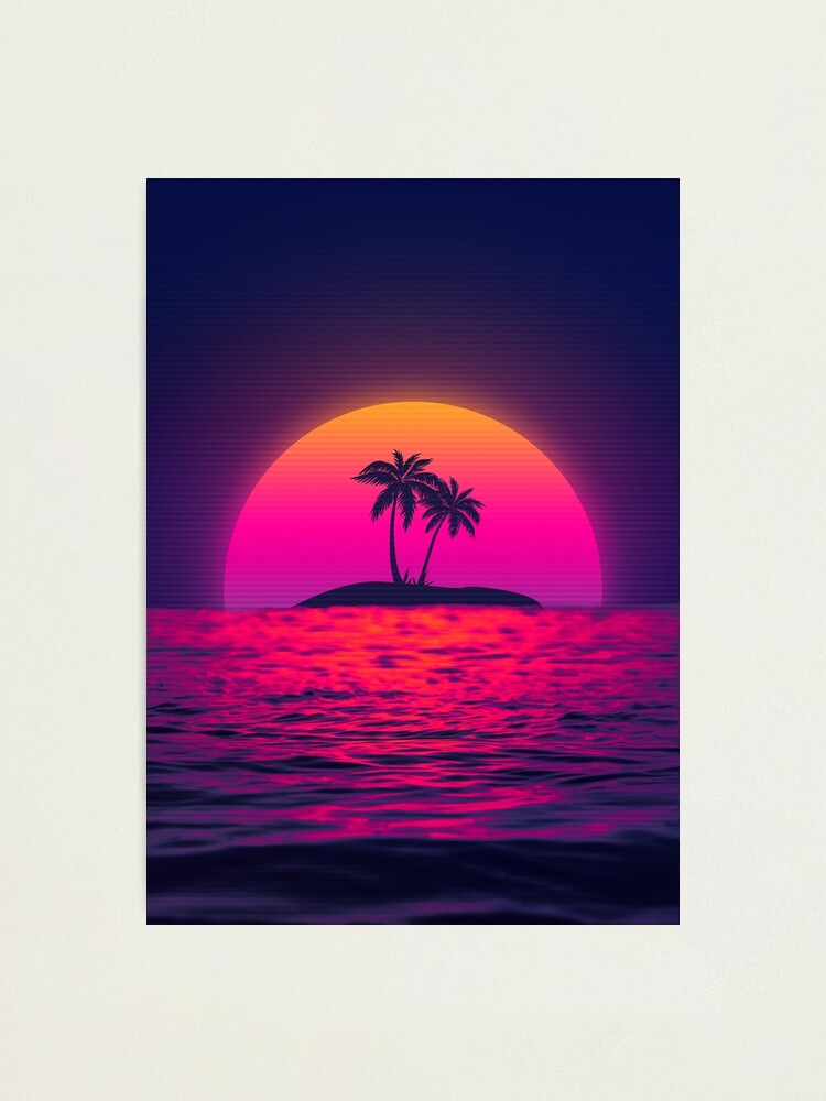 【ぶりぶり君】CRDH 80% LIVELINE-Orange Sunset 80s beach sunset vaporwave