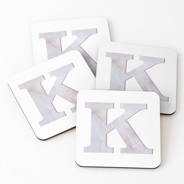 Item preview, Rose Quartz Monogram Letter K designed and sold by avion-en-papier.