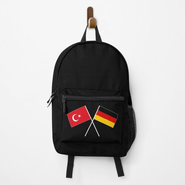 Item preview, Turkey Germany Friendship Crossed Flag designed and sold by GeogDesigns.